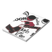 かわいいレトロヴィンテージムーンランディングHoHoへ ノートパッド (回転)