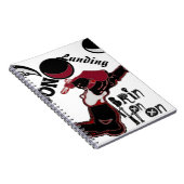 かわいいレトロヴィンテージムーンランディングHoHoへ ノートブック (右側)