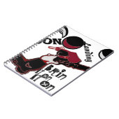 かわいいレトロヴィンテージムーンランディングHoHoへ ノートブック (左側)