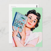 かわいいレトロヴィンテージ任意の目的のキッチンはがき ポストカード (正面/裏面)