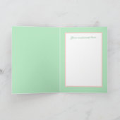 かわいいレトロヴィンテージ料理レディーアド気持ち ノートカード (内部)