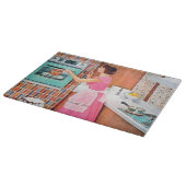 かわいいレトロヴィンテージ料理レディーキッチン カッティングボード (角)