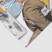 かわいいレトロヴィンテージ料理レディーデクページ 薄葉紙 (詳細)