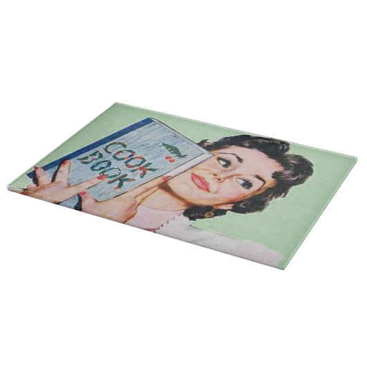 かわいいレトロヴィンテージ調理師本 カッティングボード (角)