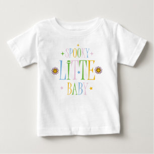 かわいいレトロ不気味リトルベビーハロウィーン ベビーTシャツ