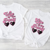 かわいいレトロ妻のパーティーバチェロレッテ Tシャツ