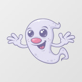 かわいいレトロ幽霊 ウィンドウサイン (シート)