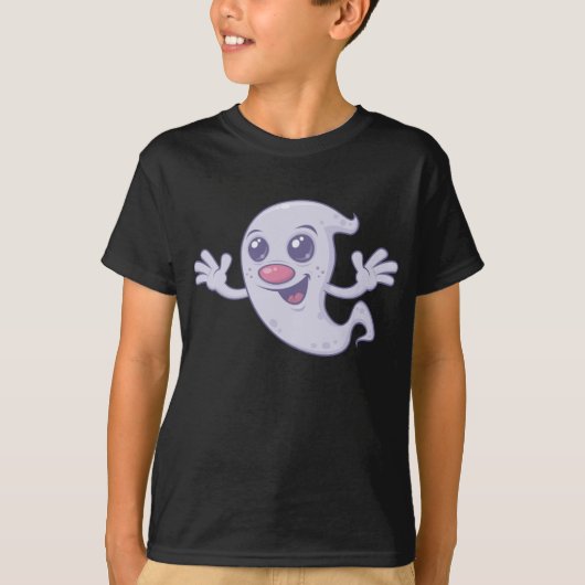 かわいいレトロ幽霊 Tシャツ (正面)
