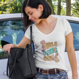 かわいいレトロ引用文ガールズ前向き感動的 Tシャツ