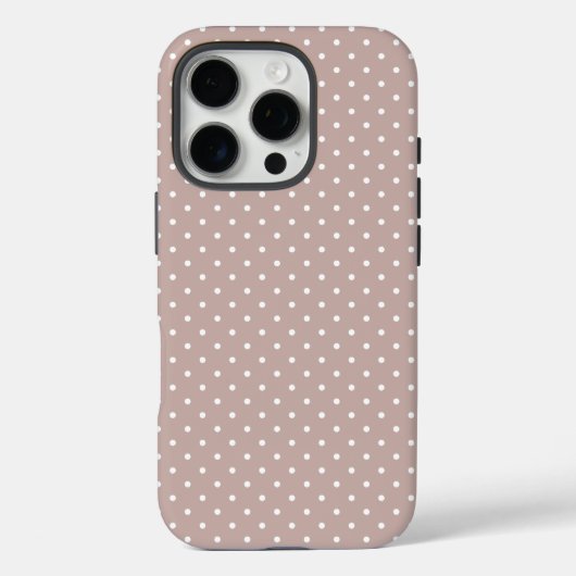 かわいいレトロ水玉ガールズ用デザイン Case-Mate iPhoneケース (裏面)