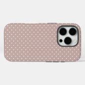 かわいいレトロ水玉ガールズ用デザイン Case-Mate iPhoneケース (裏面 (横))