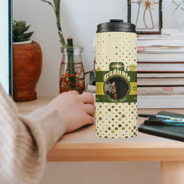 かわいいレトロ水玉模様ヴィンテージCam Photo Graduate タンブラー