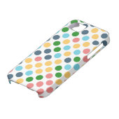 かわいいレトロ水玉模様 |イエローピンクグリーンアクア Case-Mate iPhoneケース (下部)