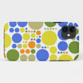 かわいいレトロ水玉模様 |グリーンブルーライムオレンジ Case-Mate iPhoneケース (裏面(横))