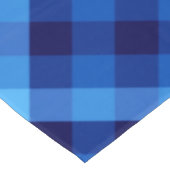 かわいいレトロ海ブループレイドミディアムテーブルクロス テーブルクロス (アングル)