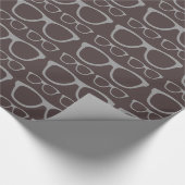 かわいいレトロ眼鏡ヒップスター ラッピングペーパー (角)