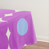かわいいレトロ花柄パープルミッドモダン テーブルクロス (インサイチュ)