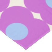 かわいいレトロ花柄パープルミッドモダン テーブルクロス (アングル)