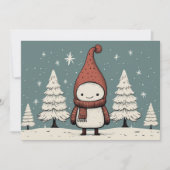かわいいレトロ雪だるま 冬 クリスマス (正面)
