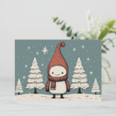 かわいいレトロ雪だるま 冬 クリスマス (スタンド正面)