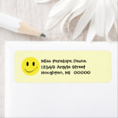 かわいいレトロ顔グリン差出人住所ラベル ラベル (インサイチュ)