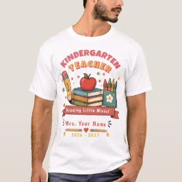 かわいいレトロ風バックトゥスクール先生ギフトTシャツ Tシャツ