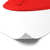 かわいいレトロ飛行機バレンタインデーのポスター ポスター (角)