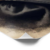 かわいいレトロ黒猫クリスマス ポスター (コーナー)