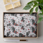 かわいいレトロ黒猫クリスマス 薄葉紙 (ギフト)