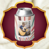 かわいいレトロ40歳の誕生日カスタム写真パーソナライズされた 缶クーラー