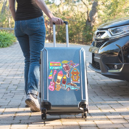 かわいいレトロ シール (スーツケースインサイチュ)