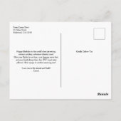 かわいいレトロ"旅行ママ",おもしろい旅行，カスタム写真撮影 ポストカード (裏面)