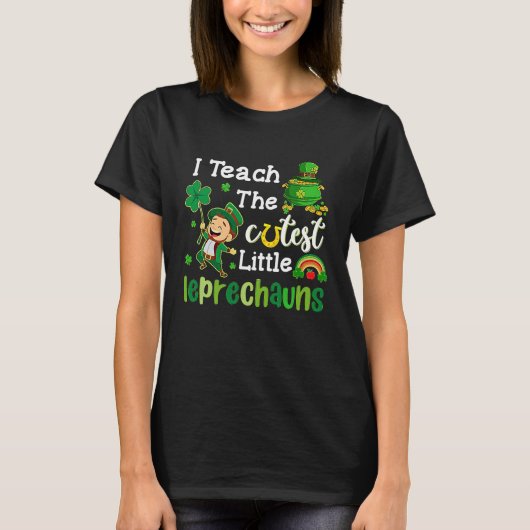 かわいいレプラコーンを教える先生 T スクール Tシャツ (正面)