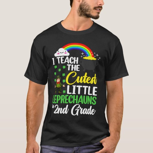 かわいいレプラコーンを教える2年生の先生Te Tシャツ (正面)
