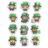 かわいいレプリコーン セントパトリックデー シール (正面)