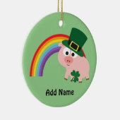 かわいいレプレシャンブタ セラミックオーナメント (右)