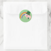 かわいいレプレシャンブタ ラウンドシール (バッグ)