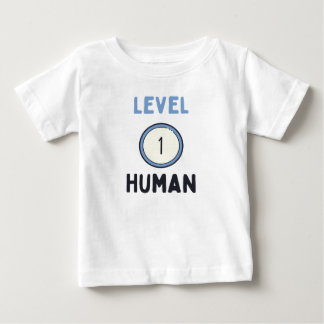 かわいいレベル1の人間Tシャツ ベビーTシャツ