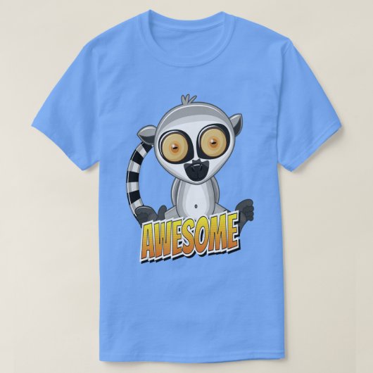 かわいいレムール漫画 1 Tシャツ (デザイン正面)