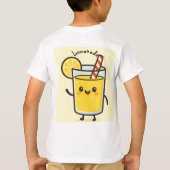 かわいいレモネードのキャラクターTシャツ 子供服 Tシャツ (裏面)