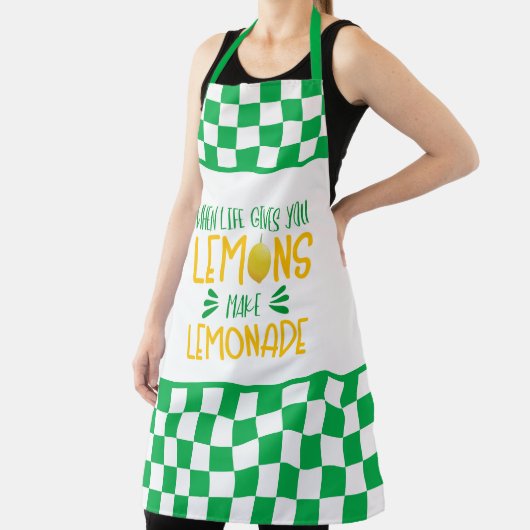 かわいいレモネードのスタンドワードアート エプロン (インサイチュ)