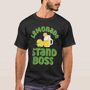 かわいいレモネードスタンドボスレモンラバージュース夏 Tシャツ