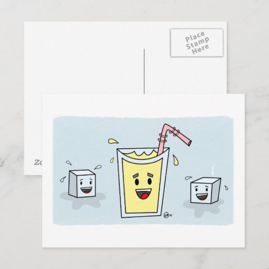 かわいいレモネード – はがき (正面/裏面)