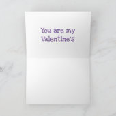 かわいいレモンとライムのフルーツバレンタインイラスト カード (内部)