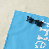 かわいいレモンとライムの友達のイラストレーション ビーチタオル (インサイチュ)