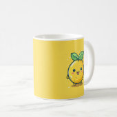 かわいいレモンのテーマ コーヒーマグカップ (正面右)