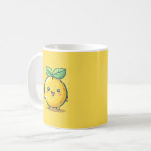かわいいレモンのテーマ コーヒーマグカップ (正面左)