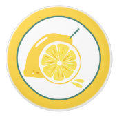 かわいいレモンのフルーツキッチンデッキ セラミックノブ