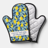 かわいいレモンのフルーツパターンあなたの文字をカスタム追加 鍋つかみ (正面/裏面)