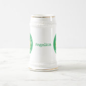 かわいいレモンのフルーツ漫画のバブルイラストレーション ビールジョッキ (中央)